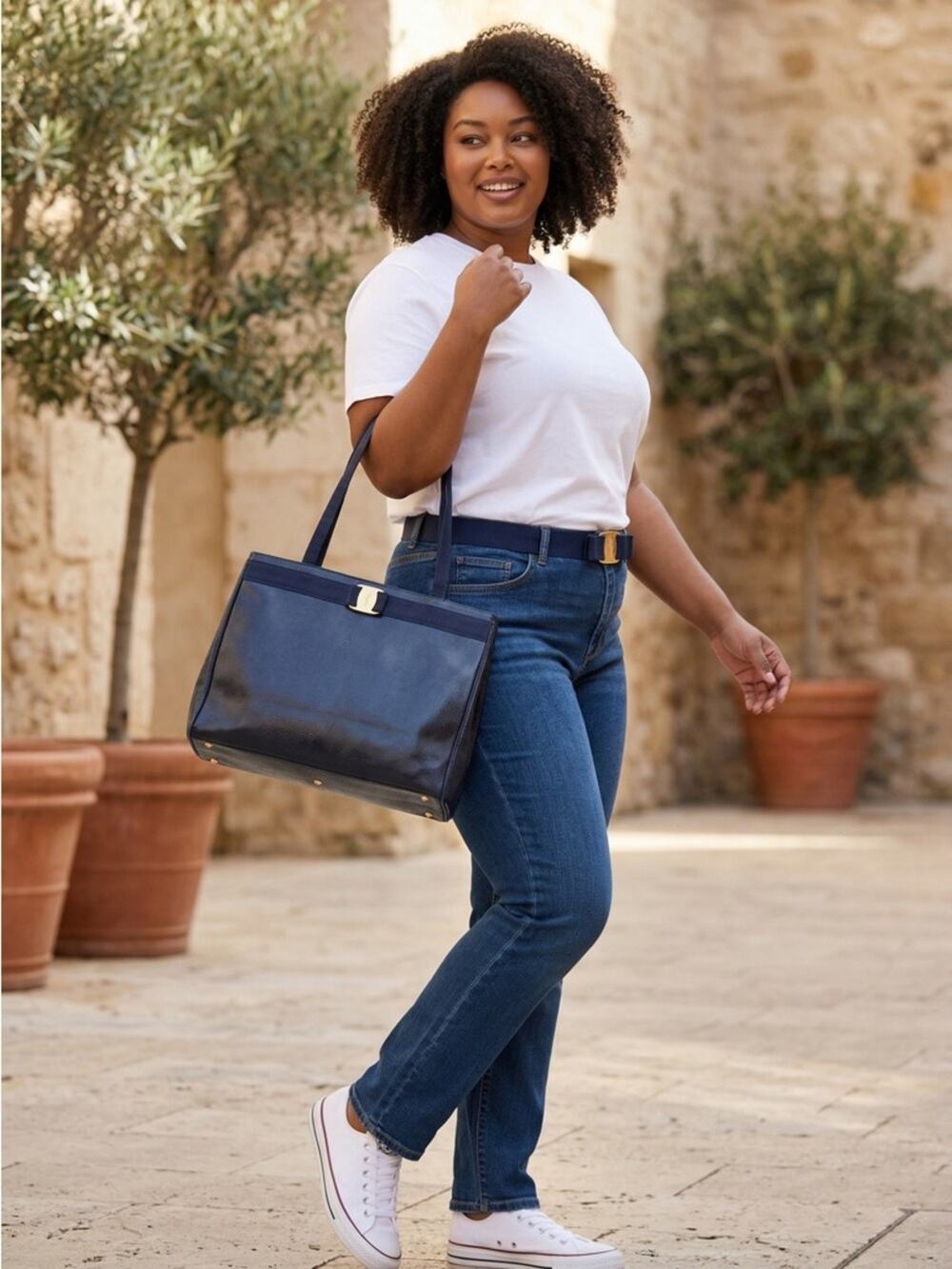 Salvatore Ferragamo Vara Tote Bag